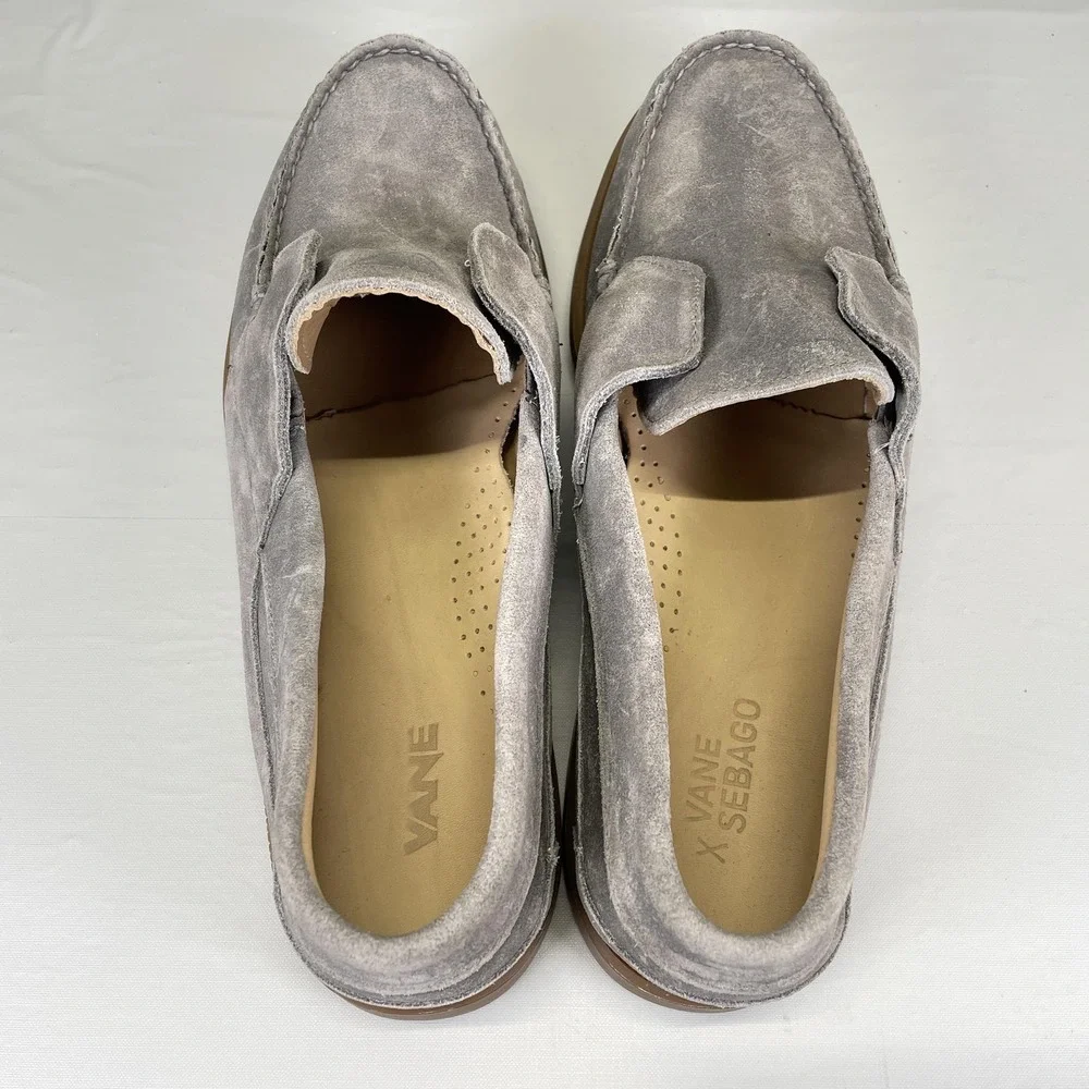 Sebago x Vane Campsides Loafers Mens Size 11.5 Gray Suede Slip On Casual Shoes